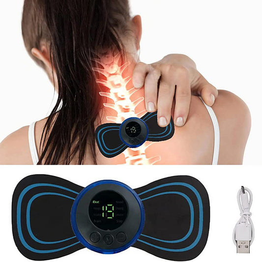 Full Body Mini Butterfly Massager Pad – 8 Modes for Full Body Pain Relief