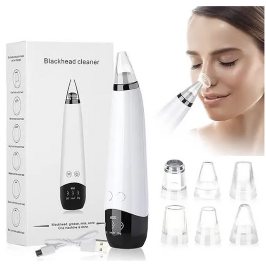 Derma Suction 6 in 1 Blackhead Acne and Nose Pore Removal Machine Rechargeable