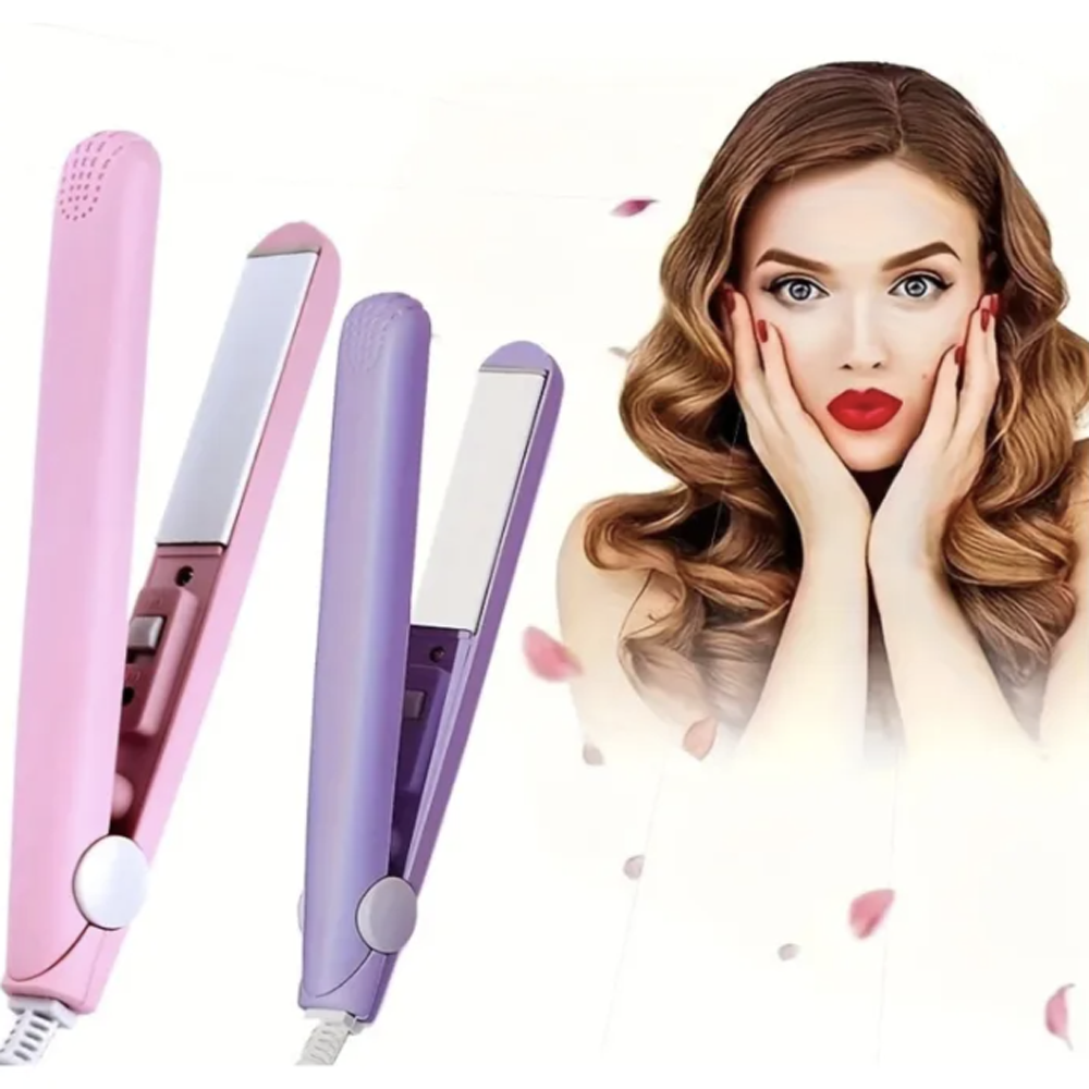 Mini Hair Straightener with quick heating ceramic plates
