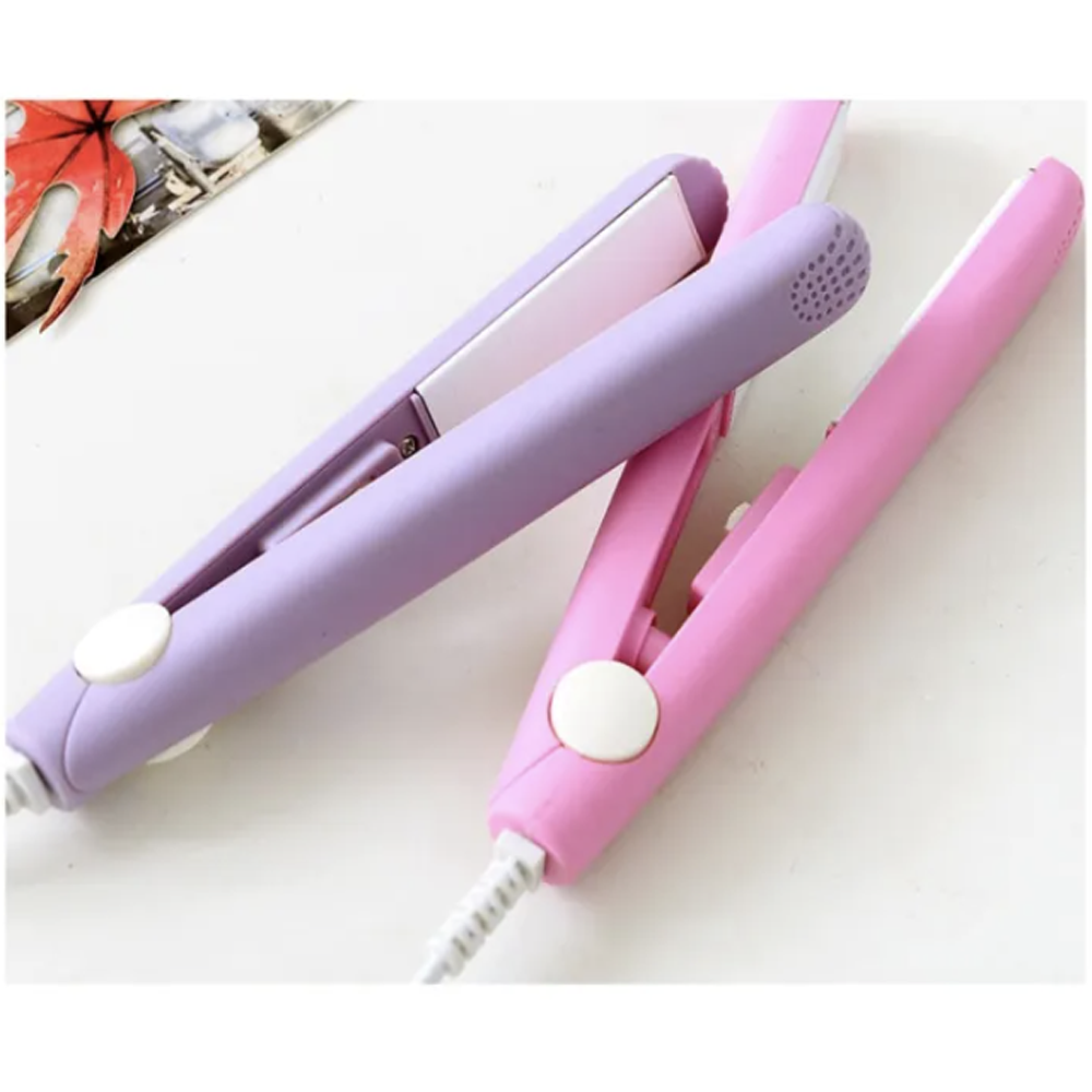 Mini Hair Straightener with quick heating ceramic plates
