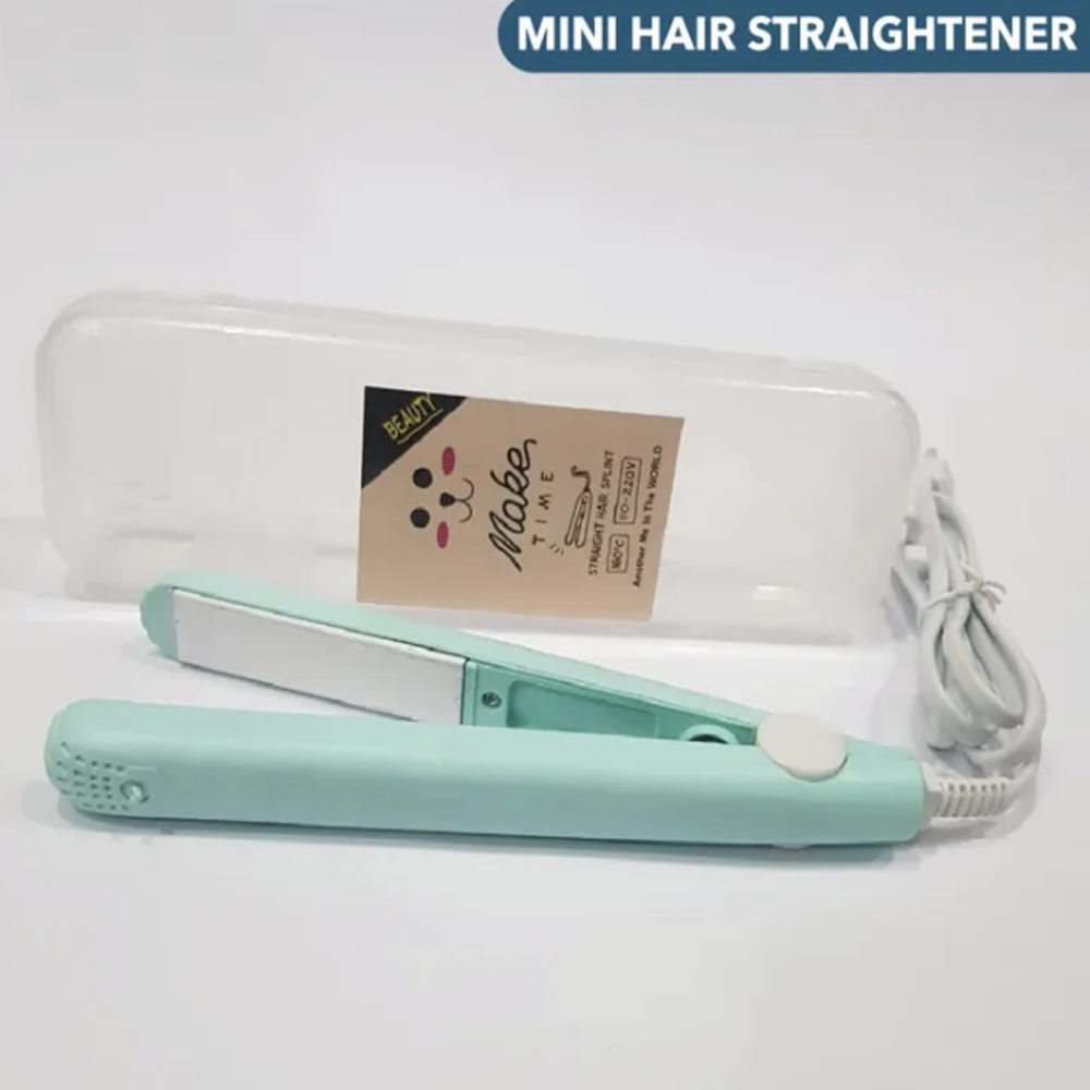 Mini Hair Straightener with quick heating ceramic plates