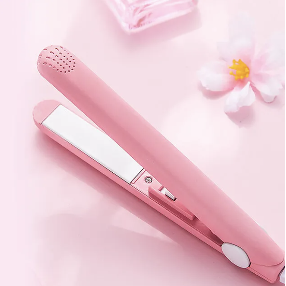 Mini Hair Straightener with quick heating ceramic plates