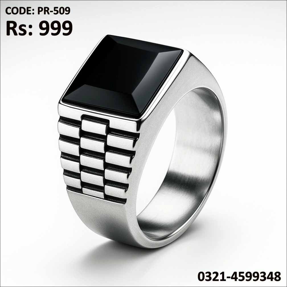 PR-509 Silver Plated Ring with Shining Zircon Stone